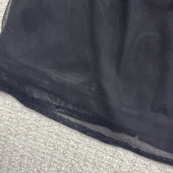 Joseph Ribkoff Sheer Sleeveless Top Womens Black Floral Embroidery Cocktail Read - Picture 7 of 11